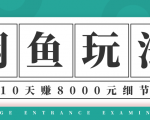 龟课·闲鱼项目玩法实战班第12期，操作10天左右利润有8000元细节玩法