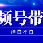 视频号带货红利项目，完整的从上手到出单的教程，单个账号稳定在300元左右