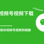 微信视频号视频下载技巧，轻松批量保存视频号等无水印视频到相册