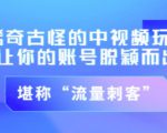 不讲李·稀奇古怪的冷门中视频冷门玩法，让你的账号脱颖而出，成为流量刺客！（图文+视频）