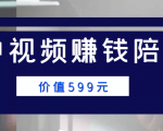 中视频赚钱陪跑，卖中视频账户赚钱收益陪跑项目（价值599元）