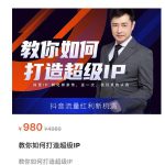 教你如何打造超级IP，抖音流量红利新机遇（价值980元）