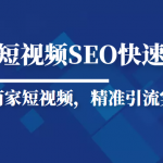 抖音短视频Seo搜索排名优化新手快速入门教程，实体商家短视频，精准引流实操课