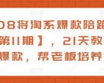 108将淘系爆款陪跑营【第11期】，21天教运营打爆款，帮老板培养运营