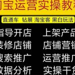 2023淘宝开店教程0基础到高级全套视频网店电商运营培训教学课程