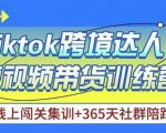 Tiktok海外精选联盟短视频带货百单训练营，带你快速成为Tiktok带货达人