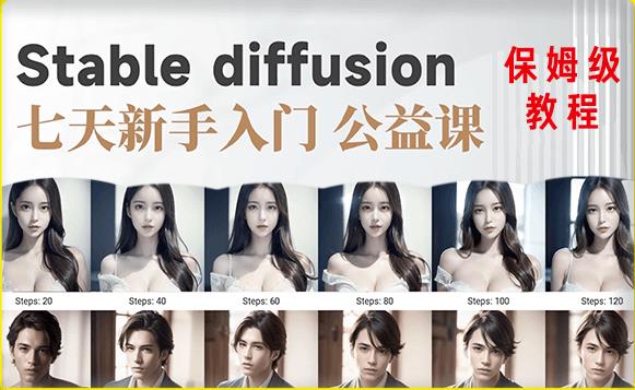 【AI训练营】全网第一个系统的stable diffusion基础课，新手入门必看