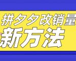 拼多多改销量新方法+卡高投产比操作方法+测图方法等