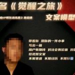 王扬名·《觉醒之旅》文案模型，​带着你用你的一件小事，对自己有意义的短视频文案