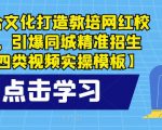 圣合文化打造教培网红校区，引爆同城精准招生【四类视频实操模板】