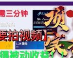 最新国外掘金项目，不需要拍视频，即可获得被动收益，只需操作三分钟实现躺赚!【揭秘】