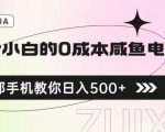 适合小白的0成本闲鱼电商项目，一部手机，教你如何日入500+的保姆级教程【揭秘】