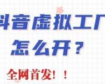 抖音虚拟工厂项目，全新赛道，无需出镜，冷门暴力，30天带货40w+【揭秘】