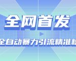 【全网首发】抖音全自动暴力引流精准粉技术【脚本+教程】