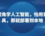 从上帝视角学人工智能，怕用到套壳工具，那就部署到本地