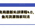 闲鱼电商最新实战课程4.0，闲鱼无货源独家玩法