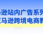 亚马逊站内广告系列课，亚马逊跨境电商教程