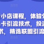 最新抖音小店课程，体验分拉升技术，商品卡引流技术，投流效果优化技术，精选联盟引流技术