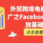 外贸跨境电商全网推广之Facebook广告投放基础课