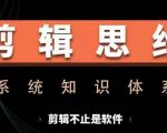 剪辑思维系统课，从软件到思维，系统学习实操进阶，从讲故事到剪辑技巧全覆盖