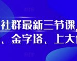 阿甘社群最新三节课，叠加、金字塔、上大促