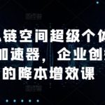 AI思链空间超级个体的变现加速器，企业创始人的降本增效课