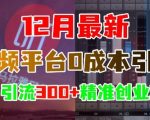 12月最新：音频平台0成本引流，日引流300+精准创业粉